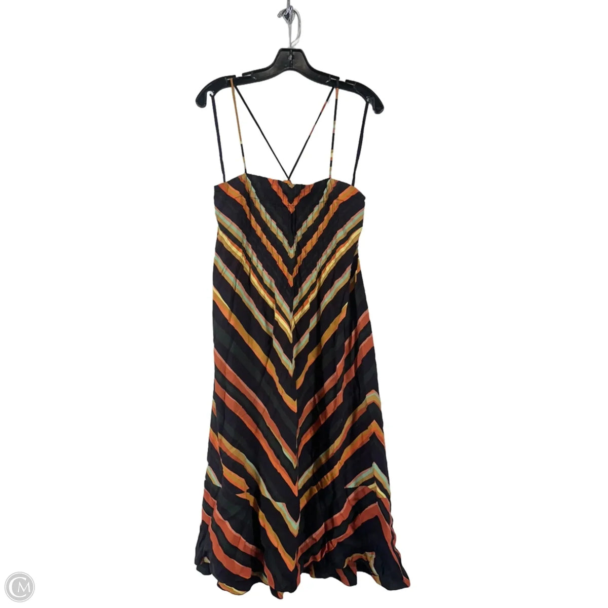 Dress Casual Midi By Anthropologie In Multi-colored, Size: Xs