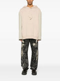 MM6 Maison Margiela logo-appliqué contrast-sleeve hoodie